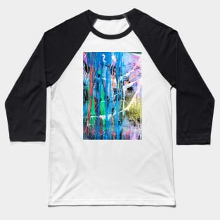 Dripping paint graffiti wall Baseball T-Shirt